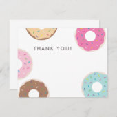 Einfacher Krapfen danken Ihnen zu kardieren Dankeskarte (Vorne/Hinten)