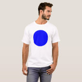 Einfacher Kreis - Blau T-Shirt (Vorne ganz)