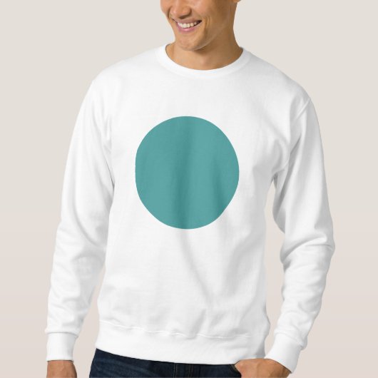 Einfacher Kreis - Ocean Green Sweatshirt (Vorderseite)