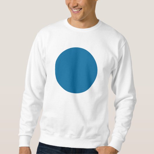Einfacher Kreis - Wüstenblau Sweatshirt (Vorderseite)