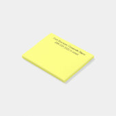 Einfacher kundengebundener Unternehmens-Name auf Post-it Klebezettel (angewinkelt)