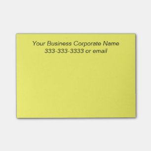 Einfacher kundengebundener Unternehmens-Name auf Post-it Klebezettel