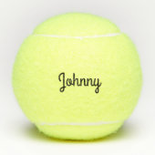 Einfacher kundenspezifischer Text-Name und Datum Tennisbälle (Vorderseite)