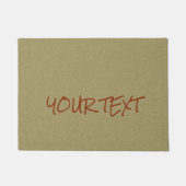 Einfacher kundenspezifischer Text und Farbe Fußmatte (Vorderseite)