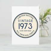 EINFACHER KUNSTWERK AM GEBURTstag Einladung (Stehend Vorderseite)