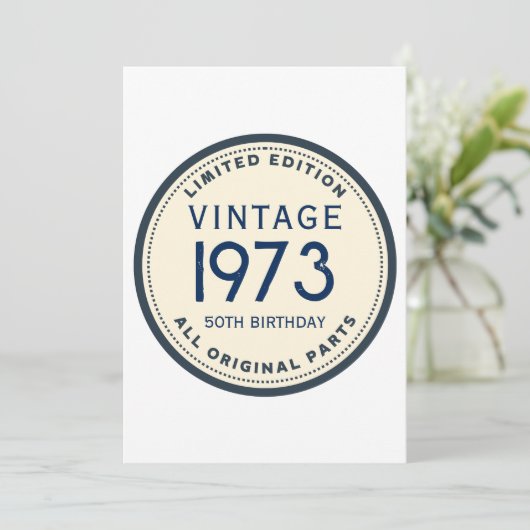 EINFACHER KUNSTWERK AM GEBURTstag Einladung (Stehend Vorderseite)