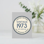 EINFACHER KUNSTWERK AM GEBURTstag Postkarte (Stehend Vorderseite)