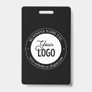 Einfacher Logo-Ersatz & anpassbarer Text   Schwarz Ausweis