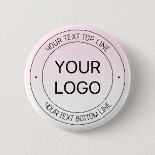 Einfacher Logo-Ersatz & editierbarer Text Pink Omb Button