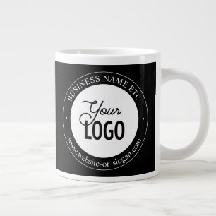 Einfacher Logo-Ersatz und anpassbarer Text   Schwa Jumbo-Tasse