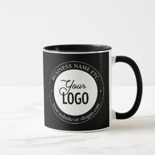 Einfacher Logo-Ersatz und anpassbarer Text Schwa Tasse