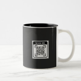 Einfacher Logo-QR-Code Business Schwarz Zweifarbige Tasse