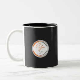 Einfacher Logo-QR-Code Business Schwarz Zweifarbige Tasse