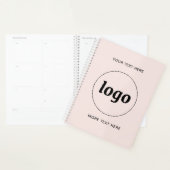 Einfacher Logo-Text Blush-Pink Planer (Anzeige)