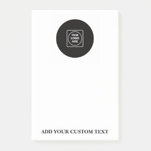 Einfacher Logo-Text Büro-Branding-Notizblock Post-it Klebezettel