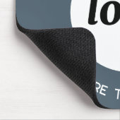 Einfacher Logo-Text Business-Promotion Anthrazit Mousepad (Ecke)