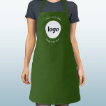 Einfacher Logo Text Business Promotion Forest Gree Schürze<br><div class="desc">Fügen Sie Ihr eigenes Logo und Textauswahl zu diesem Design hinzu. Entfernen Sie den oberen oder unteren Text,  wenn Sie es vorziehen. Minimalistisch und beruflich. Ideal für die einheitliche Markendarstellung von Mitarbeitern oder als Werbeprodukt für Ihre Kunden und Kunden.</div>