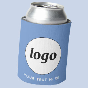Einfacher Logo Text Business Werbung Sky Blue Dosenkühler