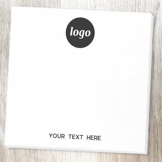 Einfacher Logo-Text Geschäftsförderung Post-it Klebezettel