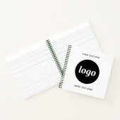 Einfacher Logo-Text-QR-Code für Business-Promotion Notizblock (Innenseite)