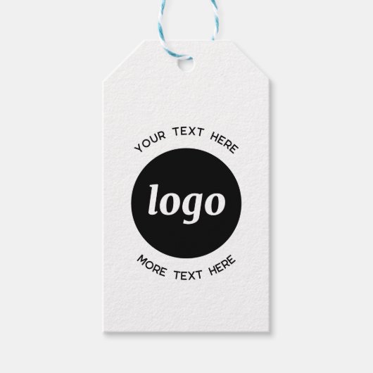 Einfacher Logo Text QR Code Geschäftspreis oder Geschenkanhänger (Vorderseite)