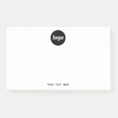 Einfacher Logo-Text Unternehmenswerbung Post-it Klebezettel (Vorderseite)
