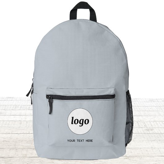 Einfacher Logo Text Werbeaktion Blue Bedruckter Rucksack