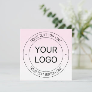 Einfacher Logoersatz & editierbarer Text Pink Ombr