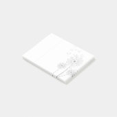 Einfacher Löwenzahn-Samen-Schlag Post-it Klebezettel (angewinkelt)