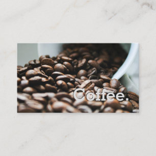 Einfacher Loyalitätscup und Bohnen Kaffeekarte Treuekarte