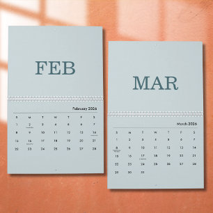 Einfacher Luxus Design Kalender