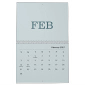 Einfacher Luxus Design Kalender (Feb 2027)