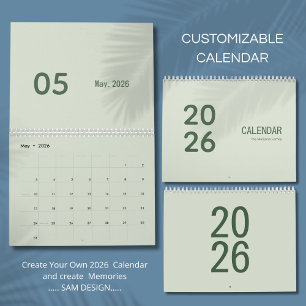 Einfacher Luxus-Kalender Kalender
