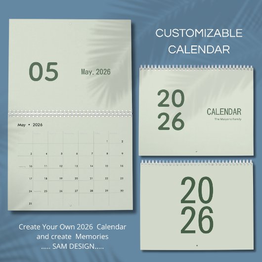 Einfacher Luxus-Kalender Kalender