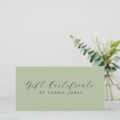 Einfacher Massagetherapeut Sage Green (Stehend Vorderseite)