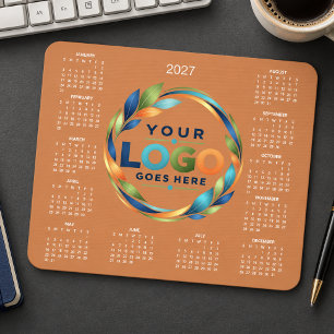 Einfacher maßgeschneiderter Firmenlogo-Kalender 20 Mousepad
