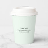 Einfacher Mini-Minimal-Firmenlogo, kundenspezifisc Pappbecher (Rückseite)