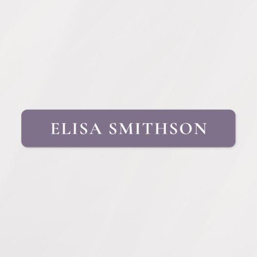 Einfacher Minimal Coral Navy Blue Girly Individuel Etiketten (Design 2)