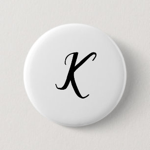 EINFACHER MINIMAL-MONOGRAMM-INDIVIDUELLE NAME-SCHL BUTTON