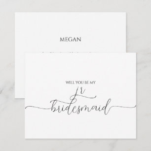 Einfacher Minimal Script Junior Bridesmaid Vorschl