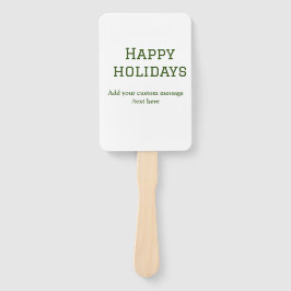 Einfacher, minimaler grün fröhlicher Urlaub Weihna Fächer