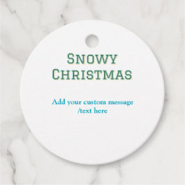 Einfacher, minimaler grün fröhlicher Urlaub Weihna Geschenkanhänger