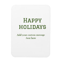 Einfacher, minimaler grün fröhlicher Urlaub Weihna Magnet