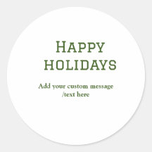 Einfacher, minimaler grün fröhlicher Urlaub Weihna