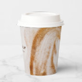 Einfacher Minimaler Kaffee-Shop Pappbecher (Links)