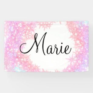 einfacher minimaler leichter rosa fügen Sie Ihren Banner