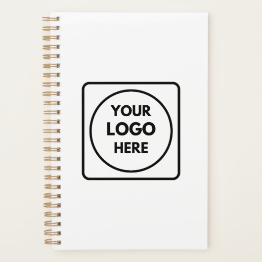 Einfacher minimaler Logo-Text-Branding-Planer Planer (Vorderseite)