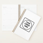 Einfacher minimaler Logo-Text-Branding-Planer Planer (Anzeige)