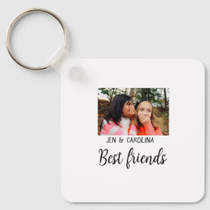 einfacher minimaler Name der besten Freunde Foto T Schlüsselanhänger