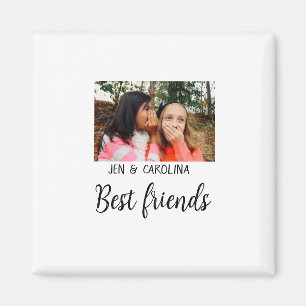 einfacher minimaler Name des besten Freundes Foto  Magnet